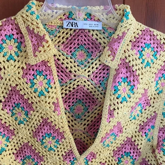 Colorful crochet dress - Picture 3 of 6